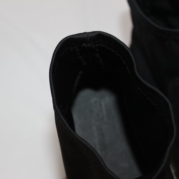 NWOT ASOS Suede Black Ankle Sock Boots - Picture 11 of 12